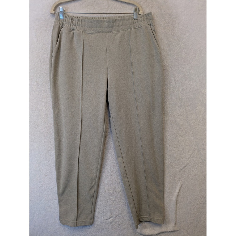 Mondetta Jogger Pants Men's XL Gray Front Seam Elastic Waist Tapered Athleisure
